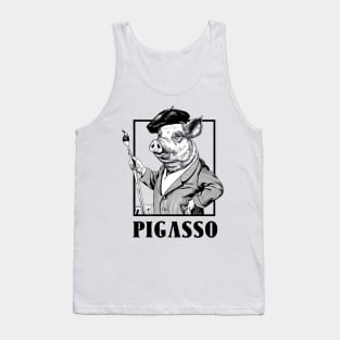 Pigasso: The Artistic Pig Tank Top